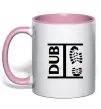 Чашка с цветной ручкой DUB STEP Нежно розовый Чашка с цветной ручкой DUB STEP Нежно розовый фото