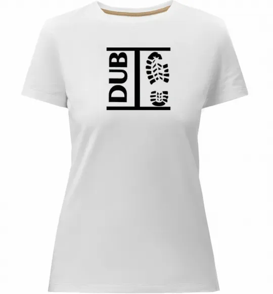 Жіноча преміум футболка DUB STEP Білий фото