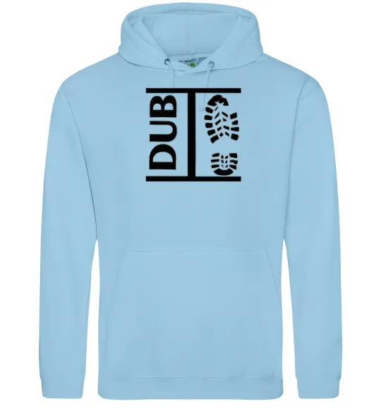 Женская толстовка (худи) DUB STEP Голубой фото