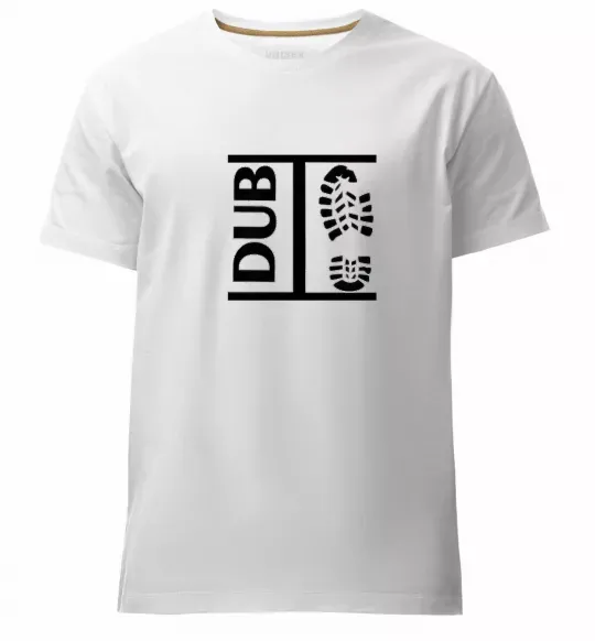 Мужская премиум футболка DUB STEP Белый фото