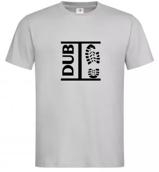 Мужская футболка DUB STEP Серый фото