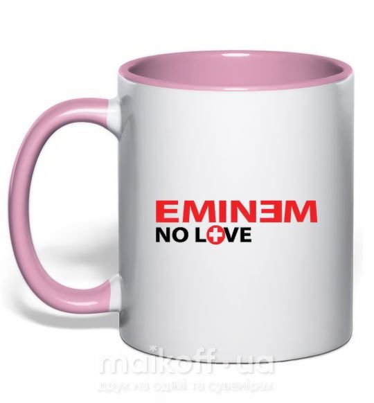 Чашка з кольоровою ручкою EMINEM Ніжно рожевий фото