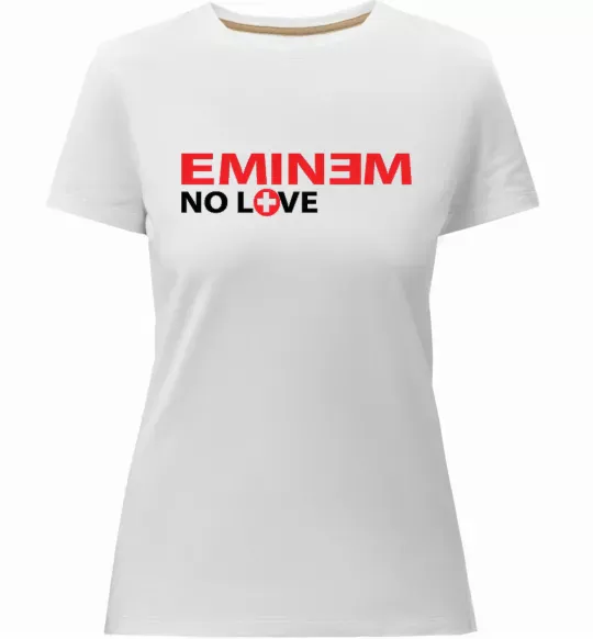 Жіноча преміум футболка EMINEM Білий фото