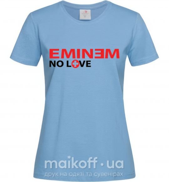 Женская футболка EMINEM Голубой фото