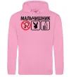 Чоловіча толстовка (худі) МАЛЬЧИШНИК PLAYBOY Рожевий фото