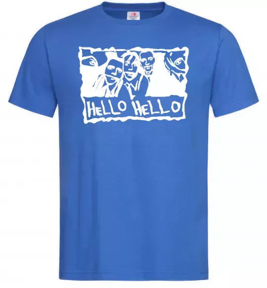 Чоловіча футболка HELLO HELLO Яскраво-синій фото