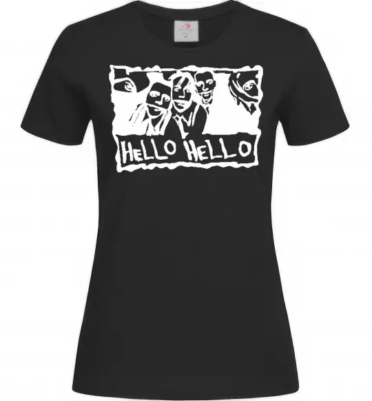 Жіноча футболка HELLO HELLO Чорний фото