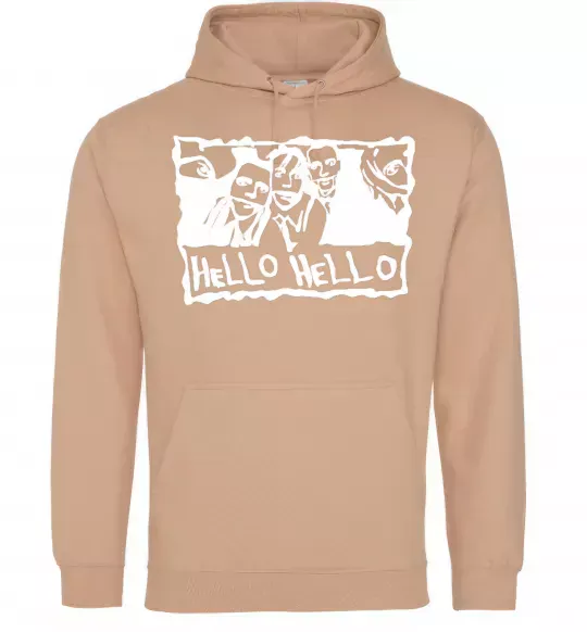 Жіноча толстовка (худі) HELLO HELLO Пісочний фото