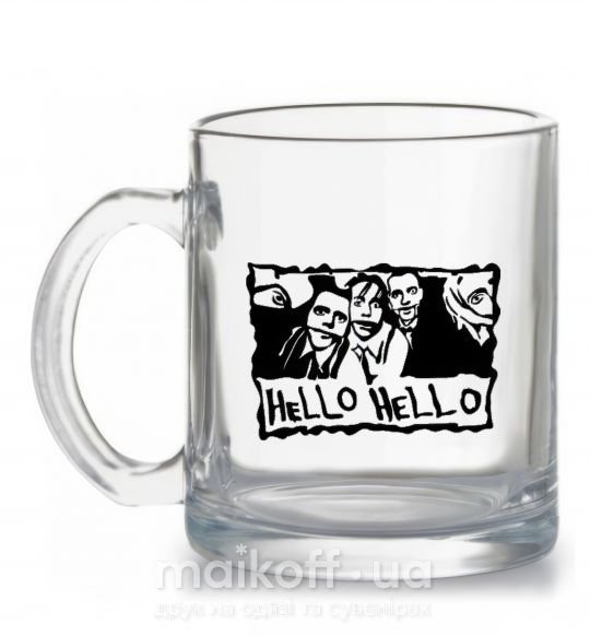 Чашка скляна HELLO HELLO Прозорий фото