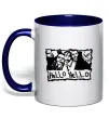 Чашка з кольоровою ручкою HELLO HELLO Глибокий темно-синій Чашка з кольоровою ручкою HELLO HELLO Глибокий темно-синій фото