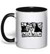 Чашка з кольоровою ручкою HELLO HELLO Чорний Чашка з кольоровою ручкою HELLO HELLO Чорний фото