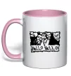 Чашка з кольоровою ручкою HELLO HELLO Ніжно рожевий Чашка з кольоровою ручкою HELLO HELLO Ніжно рожевий фото