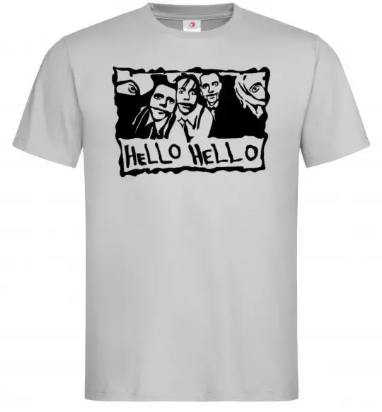 Чоловіча футболка HELLO HELLO Сірий фото