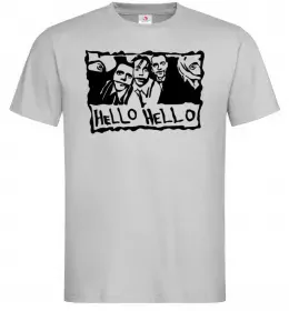 Чоловіча футболка HELLO HELLO Сірий фото