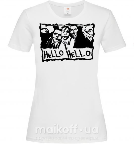 Жіноча футболка HELLO HELLO Білий фото