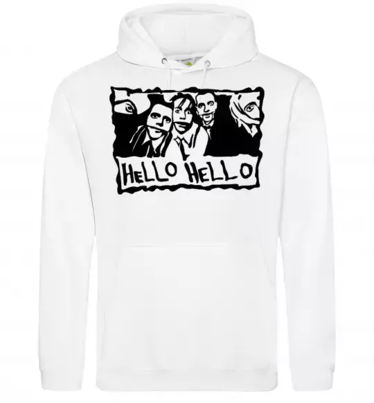 Чоловіча толстовка (худі) HELLO HELLO Білий фото