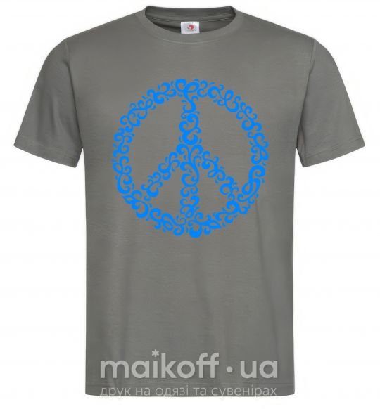 Чоловіча футболка PEACE Графіт фото