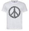 Мужская футболка PEACE Белый фото