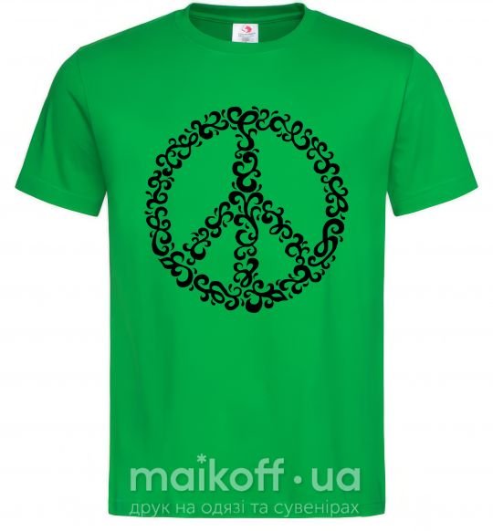 Чоловіча футболка PEACE Зелений фото