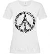 Жіноча футболка PEACE Білий фото