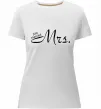 Женская премиум футболка MRS. Белый фото
