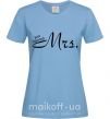 Жіноча футболка MRS. Блакитний фото