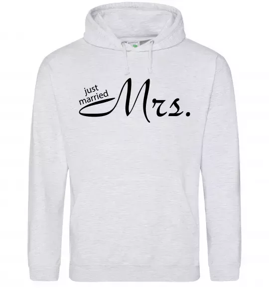 Жіноча толстовка (худі) MRS. Сірий меланж фото