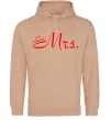 Жіноча толстовка (худі) MRS. Пісочний фото