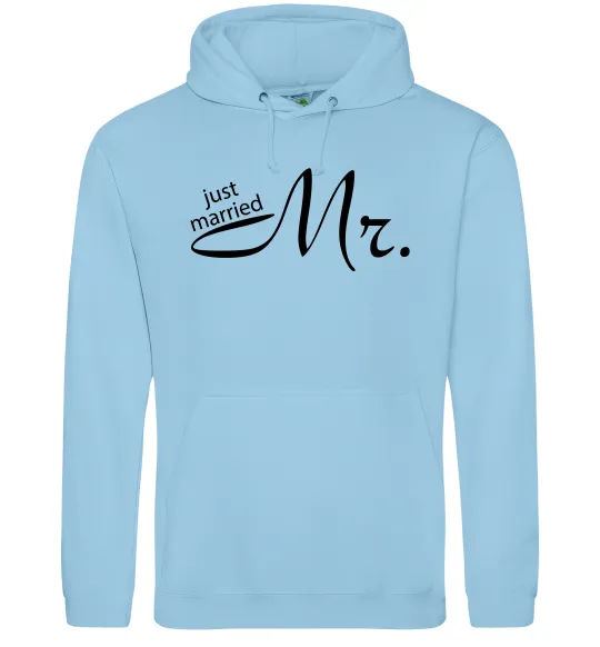 Чоловіча толстовка (худі) MR. Блакитний фото