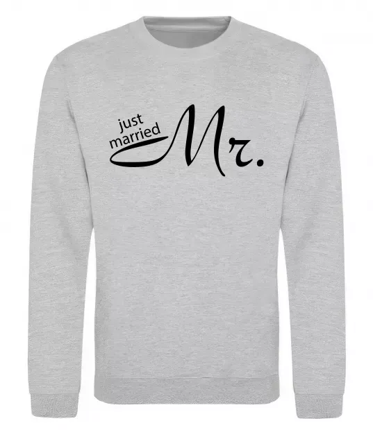 Свитшот MR. Серый меланж фото
