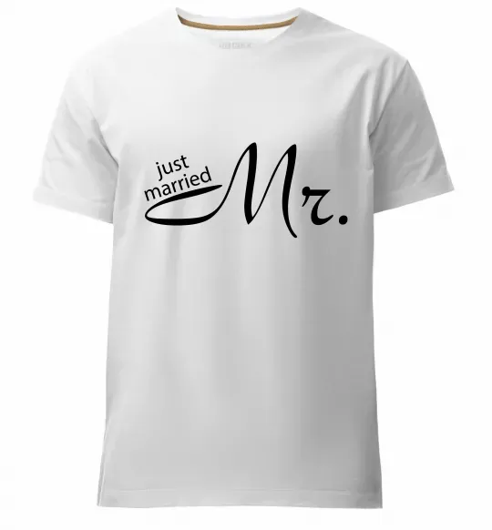 Мужская премиум футболка MR. Белый фото