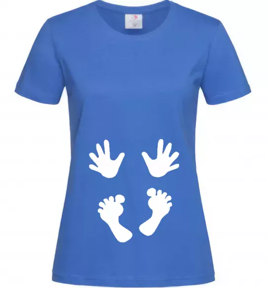 Женская футболка Ручки ніжки Ярко-синий фото
