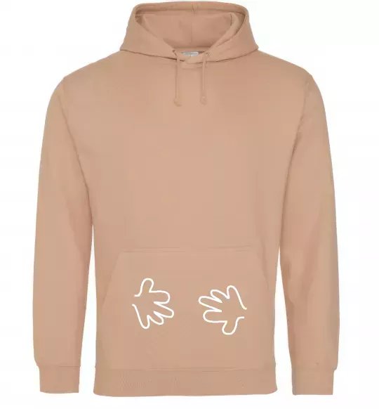 Жіноча толстовка (худі) РУЧКИ Пісочний фото