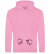 Женская толстовка (худи) РУЧКИ Розовый фото