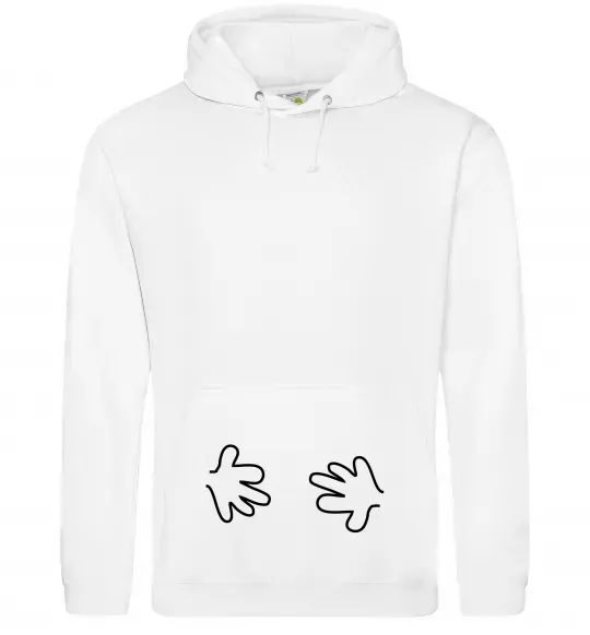 Жіноча толстовка (худі) РУЧКИ Білий фото