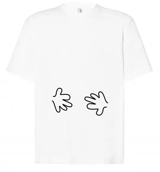 Футболка Оверсайз РУЧКИ Белый фото