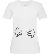 Женская футболка РУЧКИ Белый Женская футболка РУЧКИ Белый фото