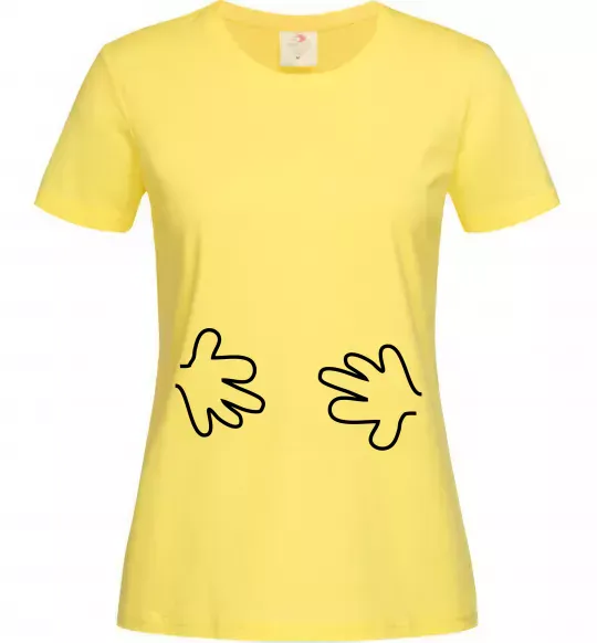 Женская футболка РУЧКИ Лимонный фото