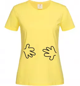 Жіноча футболка РУЧКИ Лимонний фото