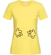 Женская футболка РУЧКИ Лимонный Женская футболка РУЧКИ Лимонный фото