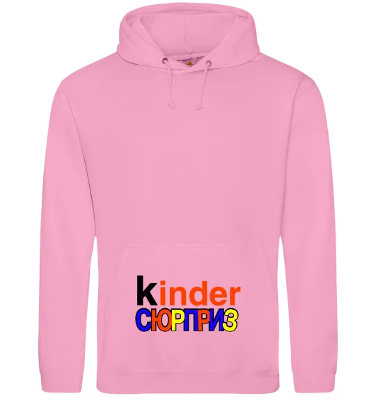 Женская толстовка (худи) КИНДЕР СЮРПРИЗ Розовый фото