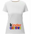 Женская премиум футболка КИНДЕР СЮРПРИЗ Белый фото