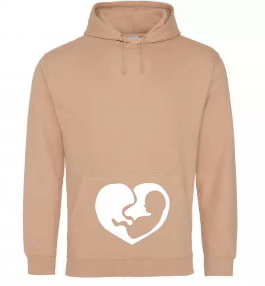 Жіноча толстовка (худі) BABY в животике Пісочний фото