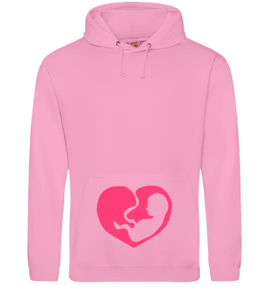 Жіноча толстовка (худі) BABY в животике Рожевий фото