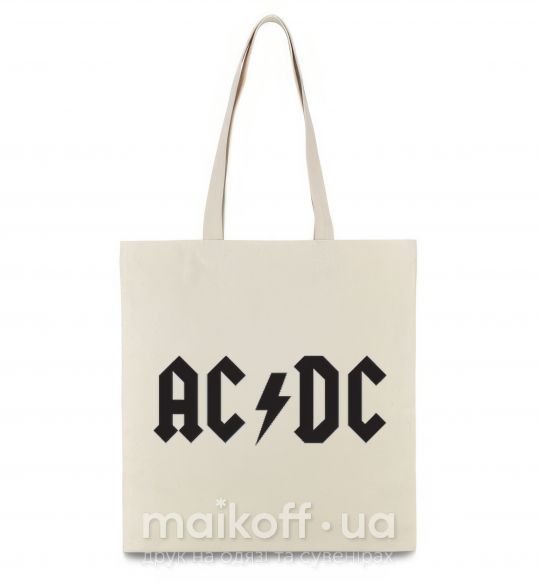 Еко-сумка AC/DC Бежевий фото