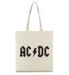 Эко-сумка AC/DC Бежевый фото
