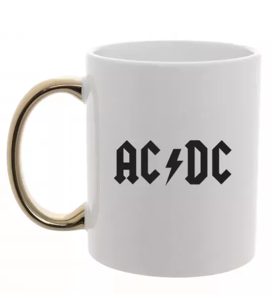 Чашка з кольоровою ручкою AC/DC Золото фото