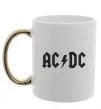 Чашка з кольоровою ручкою AC/DC Золото фото