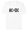Футболка Оверсайз AC/DC Білий фото