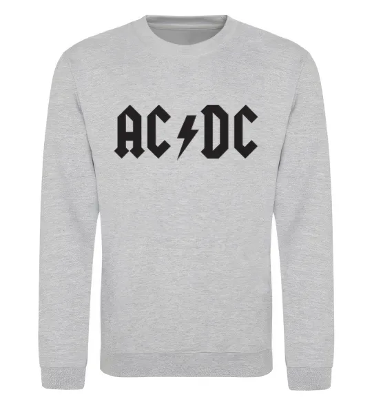 Світшот AC/DC Сірий меланж фото